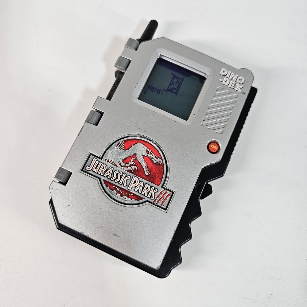 Jurassic Park III 3 Dino-dex Tiger Electronic Handheld Game 2001 Tested Works!